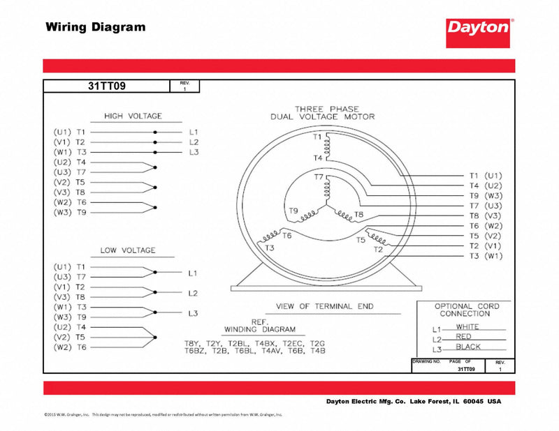 Dayton 31TT09 - MTR 3Ph 1/4hp 1140 230/4600 EFF 67.5 | SustainableSupply.com, image size:800x618