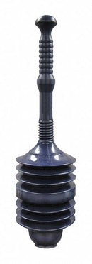 Kissler & Co Plastic Plunger, Cup Dia. 6", Handle Length 12", 1 EA - 57-2000