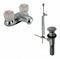 Dominion Chrome, Low Arc, Bathroom Sink Faucet, Manual Faucet Activation, 1.20 gpm - 77-1106
