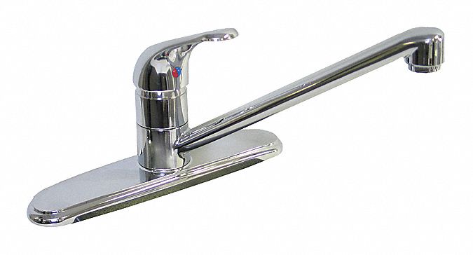 Dominion Chrome, Straight, Kitchen Sink Faucet, Manual Faucet Activation, 1.75 gpm - 77-1850