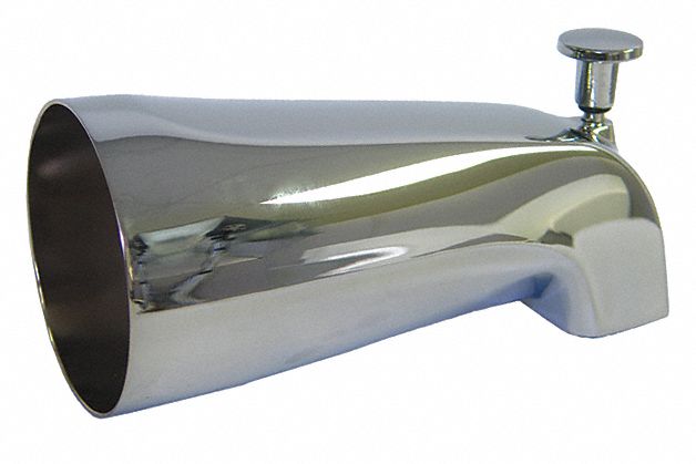 Kissler Tub Diverter Spout, Chrome Finish, For Use With Universal Fit, 1/2" IPS Connection - 82-0011