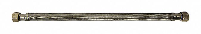 Kissler Faucet Connector, Hose Fittings Brass 3/8 in F Compression x Brass 3/8 in FIP, 5/16 in, 12 in - 88-3910