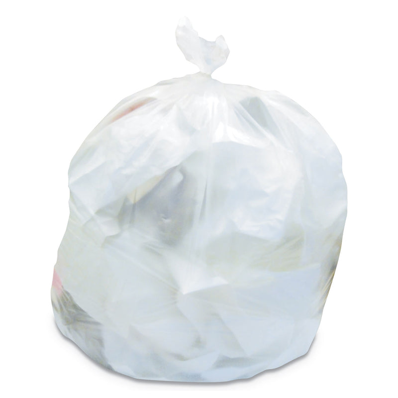 Heritage Linear Low-Density Can Liners, 60 Gal, 2 Mil, 38" X 58", Clear, 100/Carton - HERH7658QC