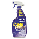 Simple Green Clean Finish Disinfectant Cleaner, 32 Oz Bottle, Herbal, 12/Carton - SMP01032