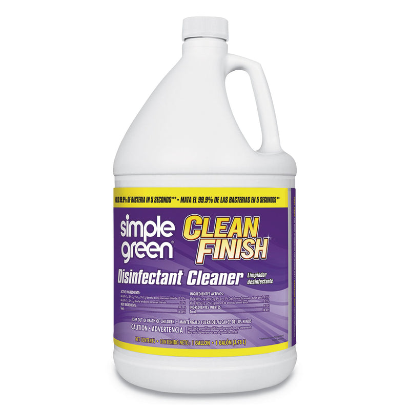Simple Green Clean Finish Disinfectant Cleaner, 1 Gal Bottle, Herbal, 4/Ct - SMP01128