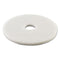 Boardwalk Polishing Floor Pads, 20" Diameter, White, 5/Carton - BWK4020WHI