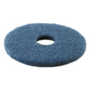 Boardwalk Scrubbing Floor Pads, 14" Diameter, Blue, 5/Carton - BWK4014BLU