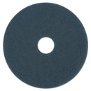 Boardwalk Scrubbing Floor Pads, 19" Diameter, Blue, 5/Carton - BWK4019BLU