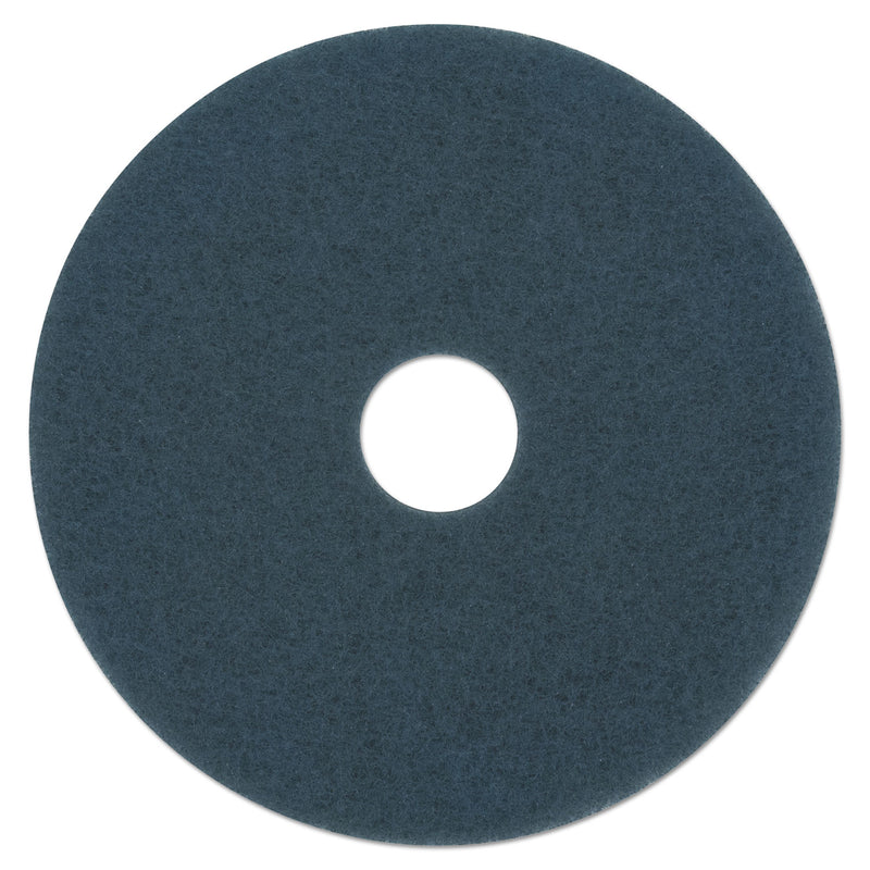 Boardwalk Scrubbing Floor Pads, 20" Diameter, Blue, 5/Carton - BWK4020BLU