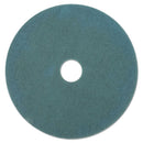 Boardwalk Aqua Burnishing Floor Pads, 20" Diameter, 5/Carton - BWK4020AQU