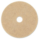 Boardwalk Natural Hog Hair Burnishing Floor Pads, 19" Diameter, 5/Carton - BWK4019NHE