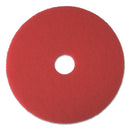 Boardwalk Buffing Floor Pads, 21" Diameter, Red, 5/Carton - BWK4021RED