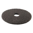 Boardwalk High Performance Stripping Floor Pads, 20" Diameter, Grayish Black, 5/Carton - BWK4020HIP