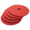 Boardwalk Buffing Floor Pads, 22" Diameter, Red, 5/Carton - BWK4022RED