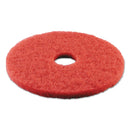 Boardwalk Buffing Floor Pads, 21" Diameter, Red, 5/Carton - BWK4021RED