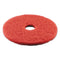 Boardwalk Buffing Floor Pads, 20" Diameter, Red, 5/Carton - BWK4020RED