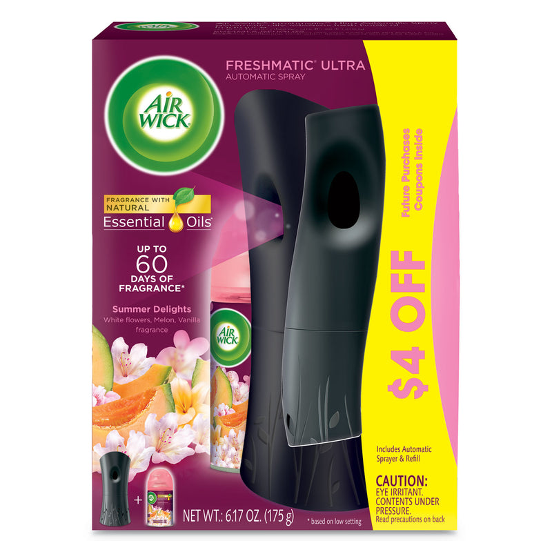 Air Wick Freshmatic Life Scents Starter Kit, Summer Delights, 5.89 Oz Aerosol - RAC92944KT