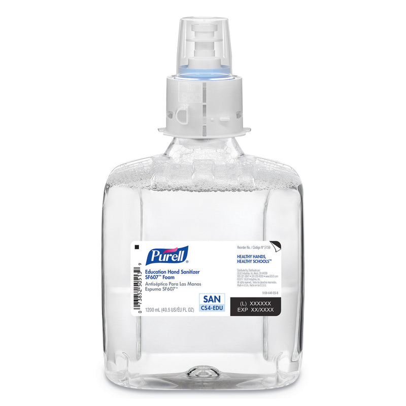 Purell Education Hand Sanitizer Foam, 1200 Ml Refill, 3/Carton - GOJ515903