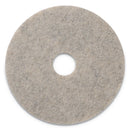 Americo Combo Burnishing Pads, 19" Diameter, Tan, 5/Ct - AMF402019
