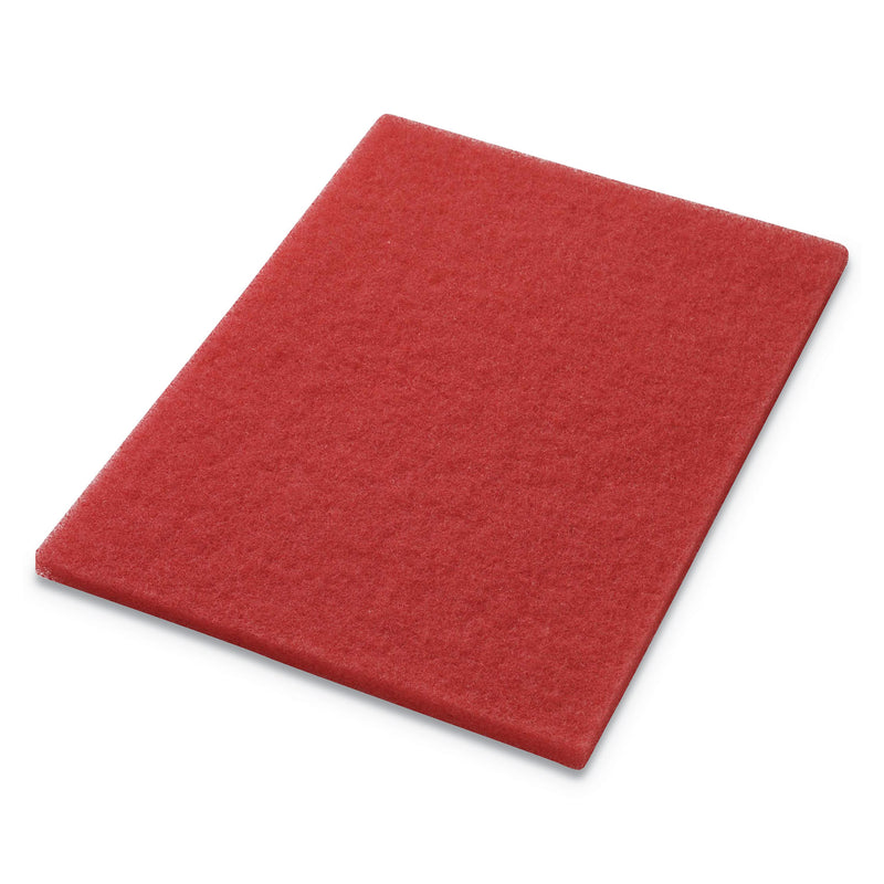 Americo Buffing Pads, 28W X 14H, Red, 5/Ct - AMF40441428
