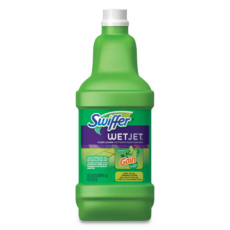 Swiffer Wetjet System Cleaning-Solution Refill, Original Scent, 1.25 L Bottle, 4/Carton - PGC77809
