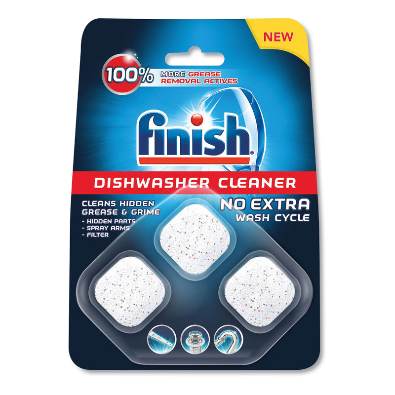 FINISH Dishwasher Cleaner Pouches, Original Scent, Pouch, 24 Tabs/Pouch, 8/Carton - RAC98897