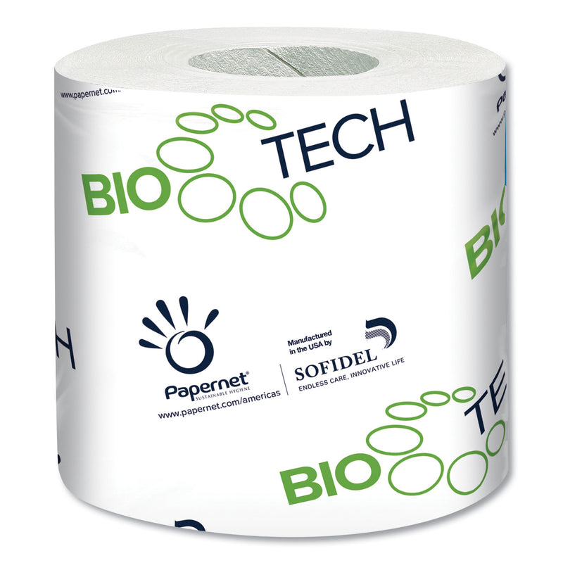 Papernet Biotech Toilet Tissue, Septic Safe, 2-Ply, White, 500 Sheets/Roll, 96 Rolls/Carton - SOD415596