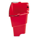 Rubbermaid Wavebrake 2.0 Dirty Water Bucket, 18 Qt, Plastic, Red - RCP2064907