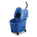 Rubbermaid Wavebrake 2.0 Bucket/Wringer Combos, 35 Qt, Down Press, Plastic, Blue - RCPFG757888BLUE