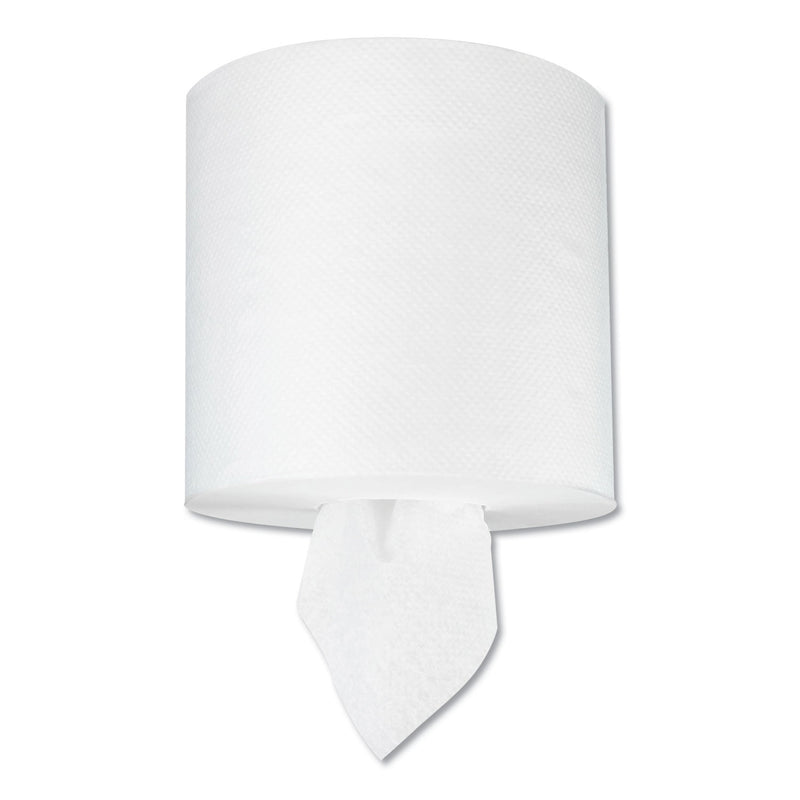 Boardwalk Tad Center-Pull Hand Towels, 1-Ply, 7 5/8" X 400 Ft, White, 6 Rolls/Carton - BWK6404