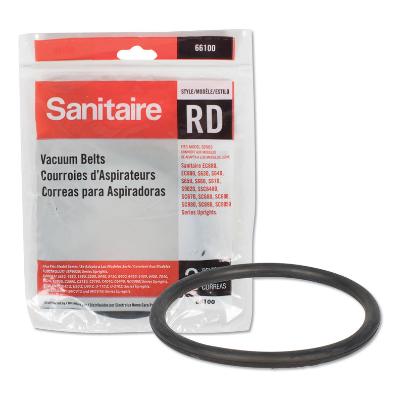 Sanitaire Upright Vacuum Replacement Belt, Round Belt, 2/Pack - EUR66100