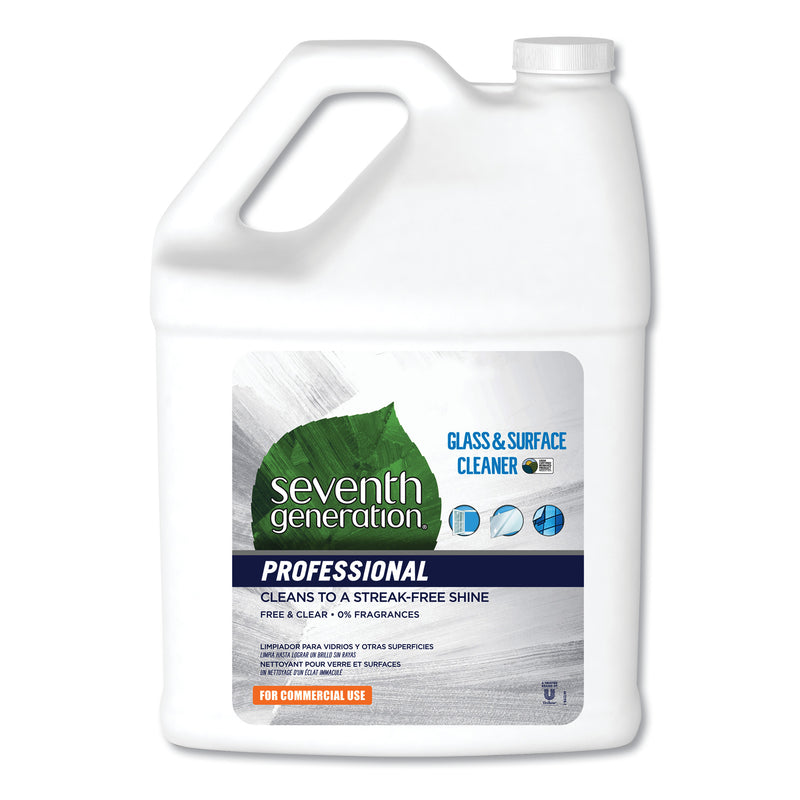 Seventh Generation Glass And Surface Cleaner, Free And Clear, 1 Gal Bottle, 2/Carton - SEV44721CT