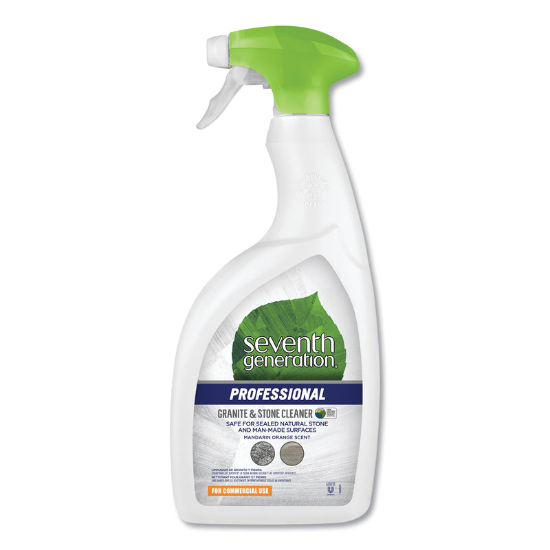 Seventh Generation Granite And Stone Cleaner, Mandarin Orange Scent, 32 Oz Bottle, 8/Carton - SEV44725CT