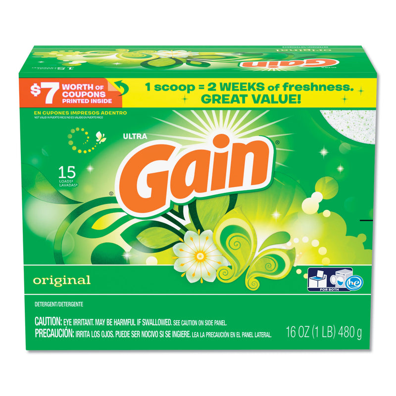 Gain Powder Laundry Detergent, Original Scent, 16 Oz Box, 6/Carton - PGC81239