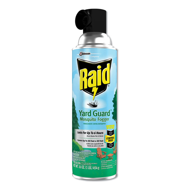Raid Yard Guard Fogger, 16 Oz, Aerosol, 12/Carton - SJN617825