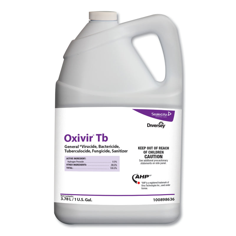 Diversey Oxivir Tb, Natural Cherry Almond Scent, 3.78 L Container, 4/Carton - DVO100898636