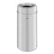 Rubbermaid Crowne Collection Open Top Receptacle, 15 Gal, Metal, Aluminum - RCPAOT15SAPL