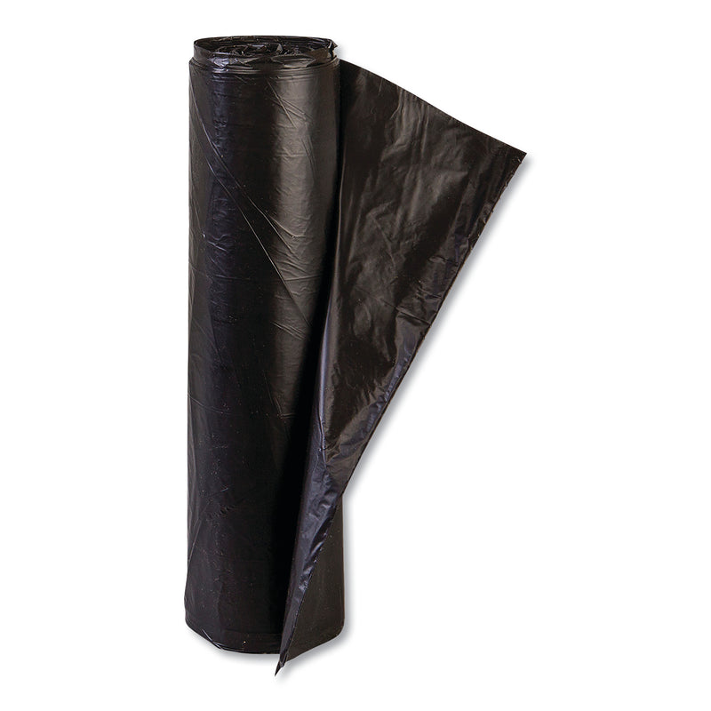 Inteplast High-Density Commercial Can Liners, 45 Gal, 14 Microns, 48" X 40", Black, 250/Carton - IBSS404814K