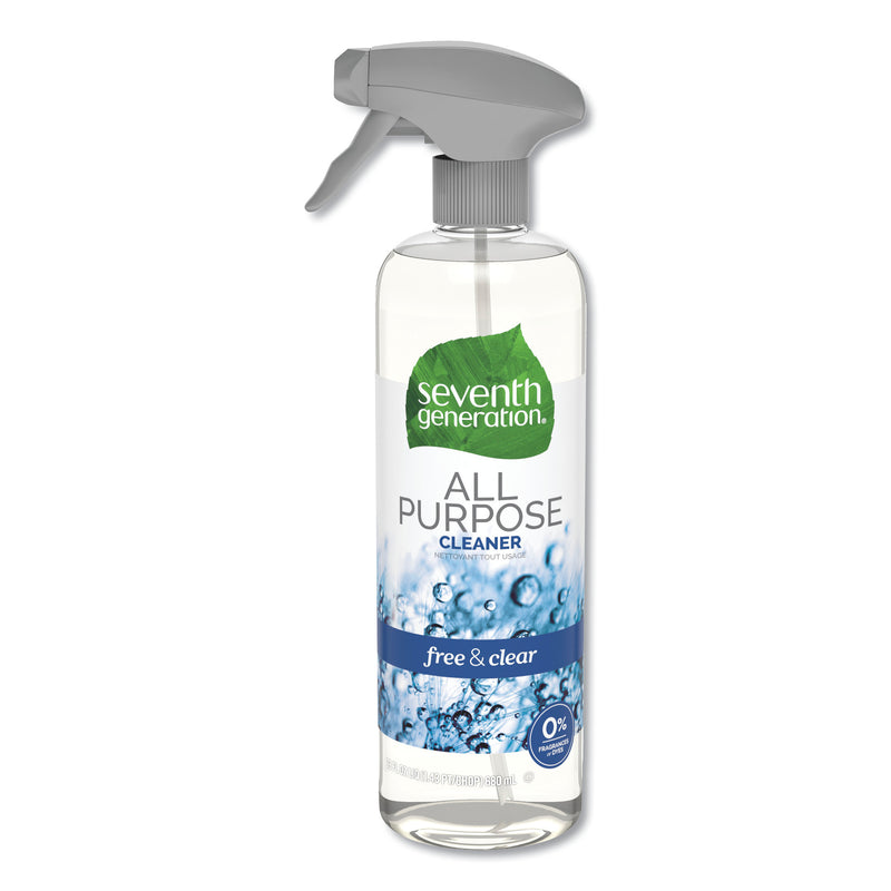Seventh Generation Natural All-Purpose Cleaner, Free And Clear/Unscented, 23 Oz, 8/Carton - SEV44713CT