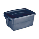 Rubbermaid Roughneck Storage Box, 10 5/8W X 15.687D X 7H, Dark Indigo Metallic - UNXRMRT030003