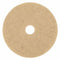 3M 19 in Non-Woven Natural/Polyester Fiber Round Burnishing Pad, 1500 to 3000 rpm, Tan, 5 PK - 3500