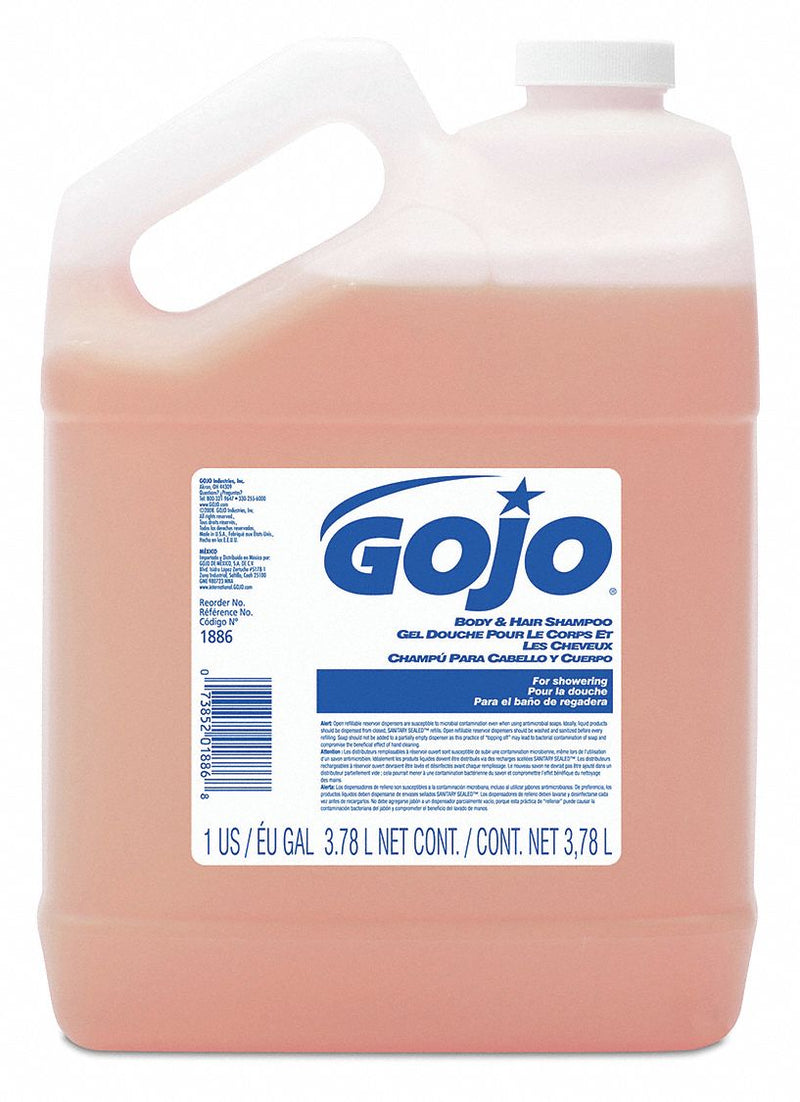 GOJO Liquid, Shampoo and Body Wash, Citrus Floral, 1 gal., Jug, PK 4 - 1886-04