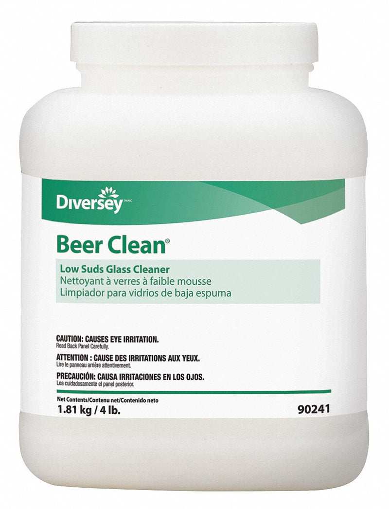 Beer Clean Hand Wash, Glassware Cleaner, Cleaner Form Powder, 4 lb., PK 2 - 990241