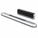 Quartet Felt Dry Erase 2-in-1 Eraser, 13 3/8 inW, Black/Silver - 85370
