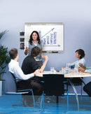 Quartet Gloss-Finish Porcelain Dry Erase Board, Wall Mounted, 48 inH x 96 inW, White - P558AP2