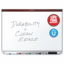 Quartet Gloss-Finish Porcelain Dry Erase Board, Wall Mounted, 36"H x 48"W, White - P554MP2