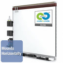 Quartet Gloss-Finish Porcelain Dry Erase Board, Wall Mounted, 36"H x 48"W, White - P554MP2
