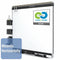 Quartet Gloss-Finish Porcelain Dry Erase Board, Wall Mounted, 24 inH x 36 inW, White - P553BP2