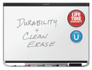 Quartet Gloss-Finish Porcelain Dry Erase Board, Wall Mounted, 48"H x 72"W, White - P557BP2