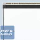 Quartet Gloss-Finish Porcelain Dry Erase Board, Wall Mounted, 36"H x 48"W, White - P554BP2